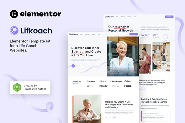 Lifkoach – Life Coach & Mentor Elementor Template Kit