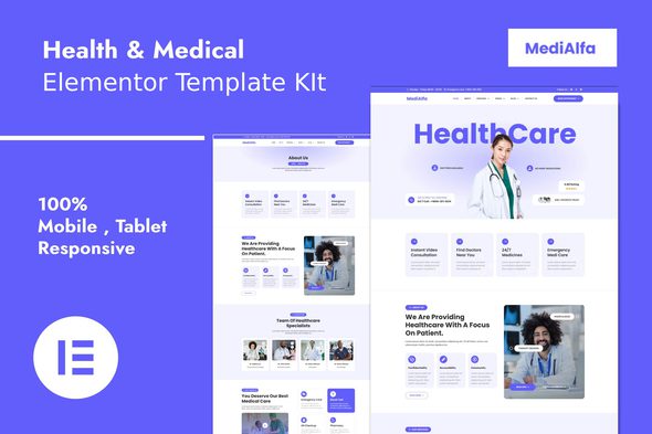 MediAlfa – Health & Medical Elementor Template Kit