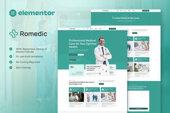 Romedic – Hospital & Medical Clinic Elementor Template Kit