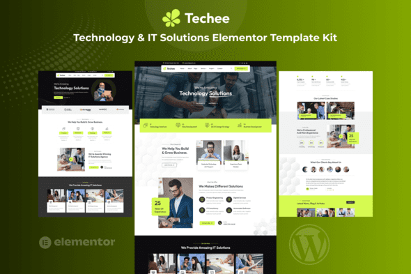 Techee – Technology & IT Solutions Elementor Template Kit