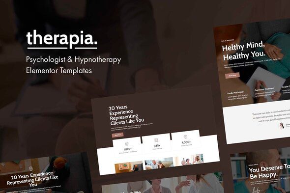 Therapia – Psychologist & Hypnotherapy Elementor Templates