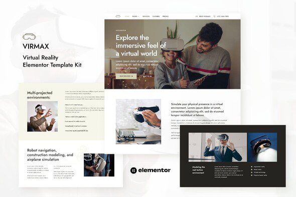 Virmax – Virtual Reality Services Elementor Template Kit