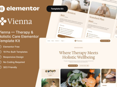 Vienna — Therapy & Holistic Care Elementor Template Kit